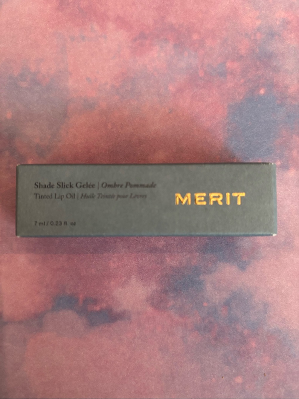 BNIB by Merit Shade Slick Gelée Tinted Lip Oil —in ref, maraschino